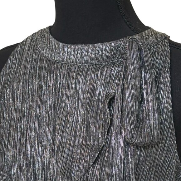 Nine West Metallic Black and Silver Top - Picture 3 of 7